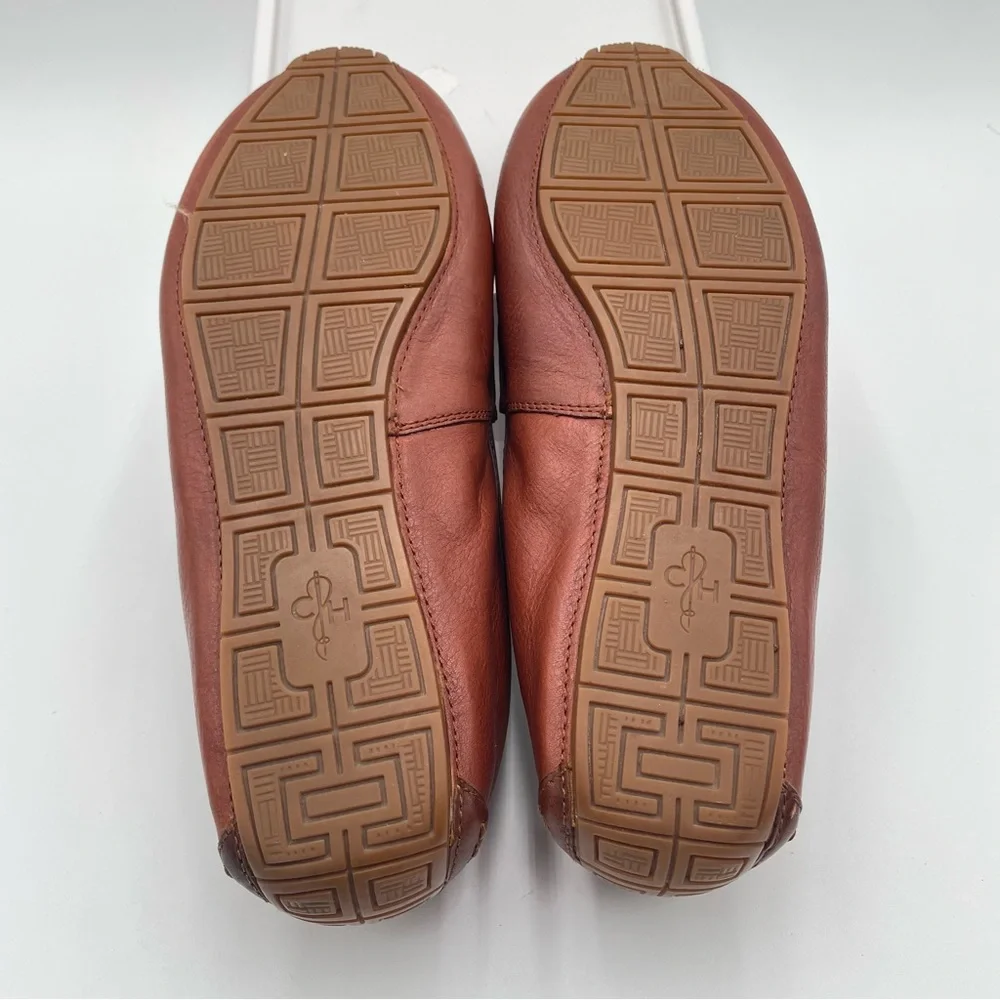 Mens Cole Haan Leather Driving Loafer Brown 8.5 Classic Casual Preppy Bit